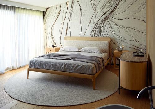 Lit double - EAST SIDE OAK - BERTO - contemporain / avec tête de lit / personnalisable
