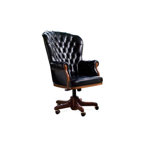 Fauteuil de direction chesterfield - PRESIDENT - BERTO - en cuir / en bois / professionnel