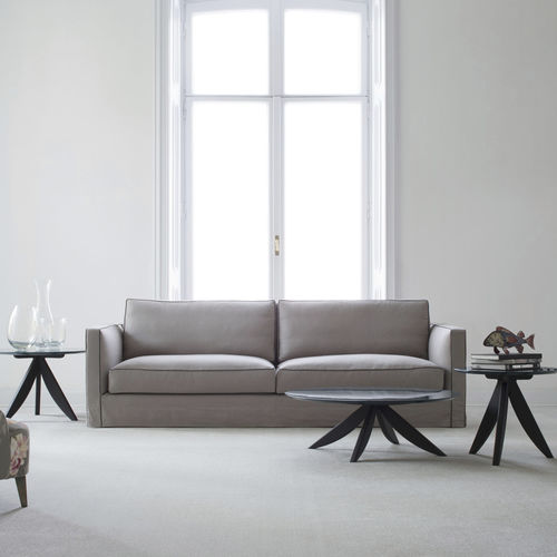 Canapé contemporain - DANTON - BERTO - en velours / en lin / noir