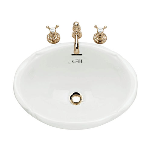 Vasque à encastrer - 2012 - GENTRY HOME - en porcelaine / ovale / classique