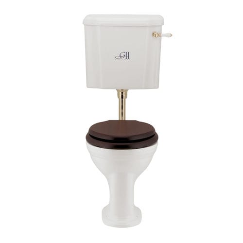 WC à poser - 2005/2006 - GENTRY HOME - en porcelaine / avec manette / avec chasse d'eau apparente