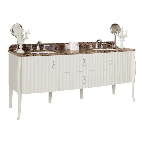 Meuble vasque double - CHARLOTTE - GENTRY HOME - à poser / en marbre / classique
