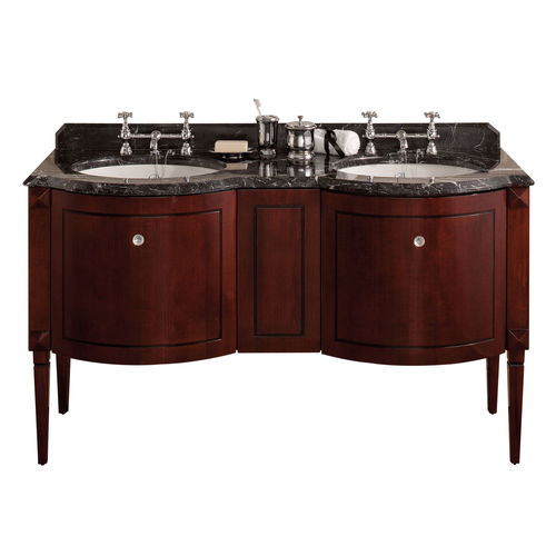 Meuble vasque double - CHESTER - GENTRY HOME - à poser / en bois / en marbre