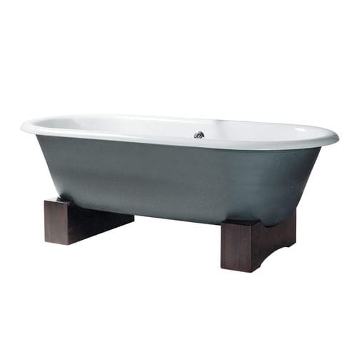 Baignoire ovale - VIOLET - GENTRY HOME - sur pieds / en bois / en fonte