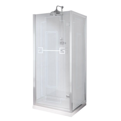 Paroi de douche battante - ATHENA: 101 SERIES - GENTRY HOME - d'angle