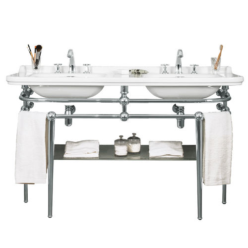Console pour lavabo en chrome - CÉZANNE - GENTRY HOME