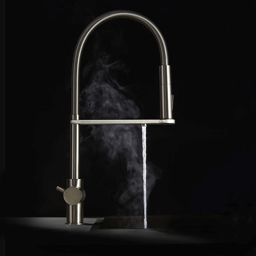 Mélangeur à eau pétillante - TUTTUNO® - GUGLIELMI - à poser / en métal chromé / en inox