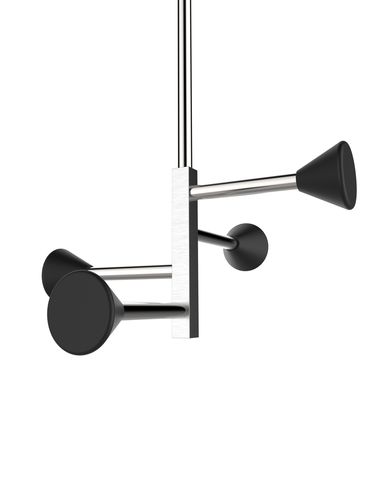 Porte-manteau de plafond - FULLSTOP 5 - INSILVIS - design minimaliste / en acier / professionnel