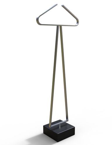Valet de nuit au sol - TUT 1 - INSILVIS - en acier inoxydable / en marbre / contemporain