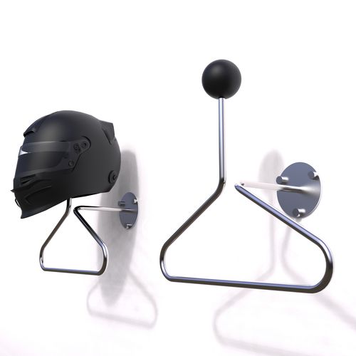 Support de casque en acier inoxydable - SPHERICAL 3 - INSILVIS - en thermoplastique / mural