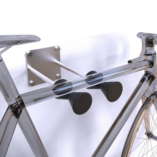 Range-vélo mural - FOURTH DIMENSION 1 - INSILVIS - design original / d'intérieur / en acier inoxydable