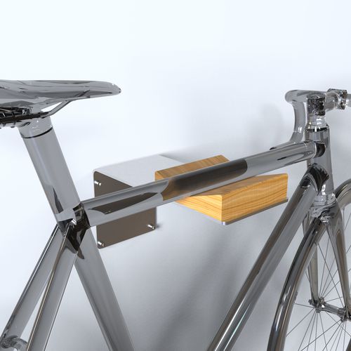 Range-vélo mural - NEST 1 - INSILVIS - design original / d'intérieur / en acier inoxydable