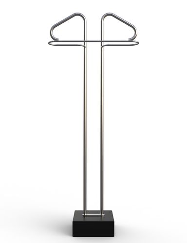 Valet de nuit au sol - ANGEL 1 - INSILVIS - en acier inoxydable / en marbre / contemporain