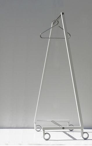 Portant contemporain - SUNCHARIOT 2 - INSILVIS - acier / à roulettes