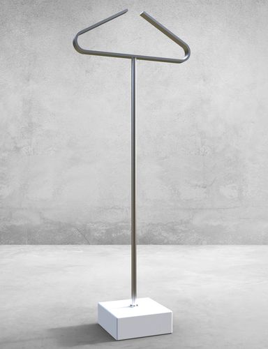 Valet de nuit au sol - UNICUM 2 - INSILVIS - en acier inoxydable / en marbre / contemporain