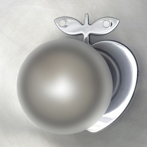 Porte-manteau mural - APPLE EXTRADIMENSIONAL - INSILVIS - contemporain / en acier inoxydable