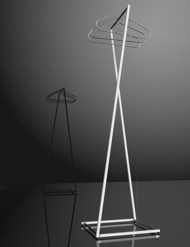Porte-manteau sur pied - SUNCHARIOT J - INSILVIS - contemporain / en acier verni / en acier inoxydable