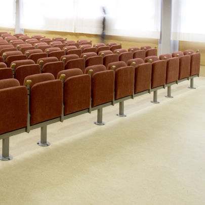 Fauteuil d'auditorium contemporain - 2SDO - ALISMOBILE - en tissu / en mousse de polyuréthane / en bois