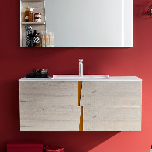 Meuble vasque double - WECTOR - ARDECO - mural / en bois / contemporain