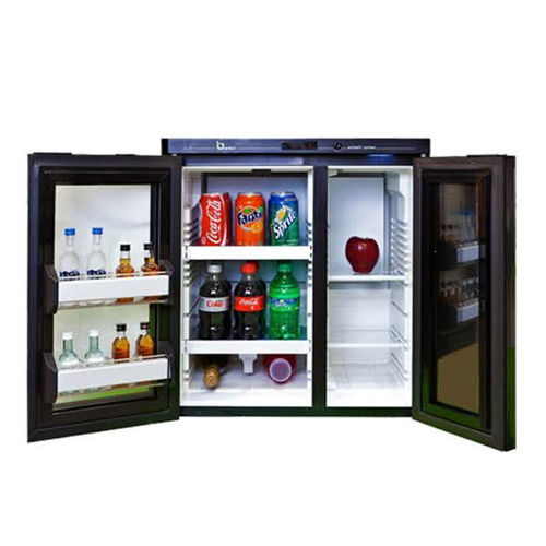 Minibar vitré - DD46  - BARTECH - à double porte / avec porte battante / pour hôtel