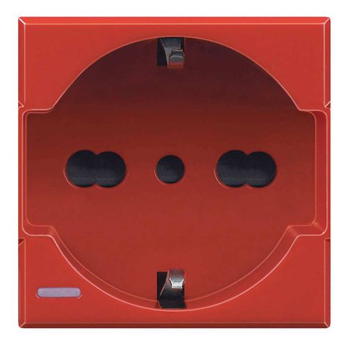 Prise de courant - H4140/16R - Bticino - murale / en inox / en verre