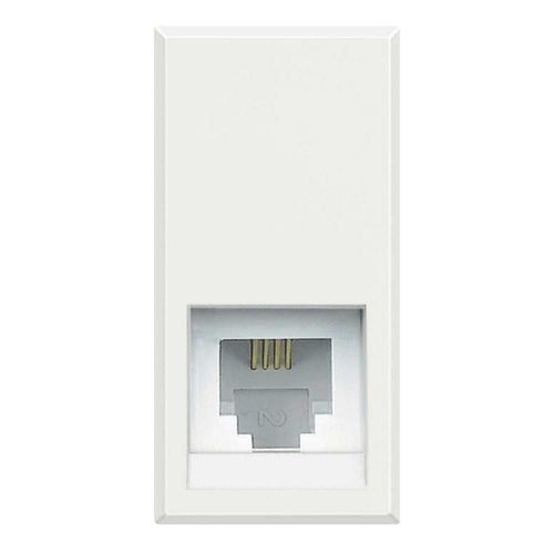 Prise informatique - HD4258C11N - Bticino - de téléphone / murale / en inox