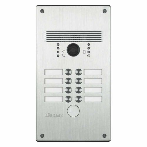 Platine de rue en inox - 308012 - Bticino - en aluminium / mural / encastrable