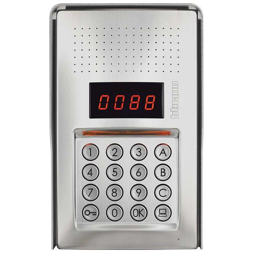 Platine de rue en inox - 343100 - Bticino - encastrable / d'extérieur / sans caméra