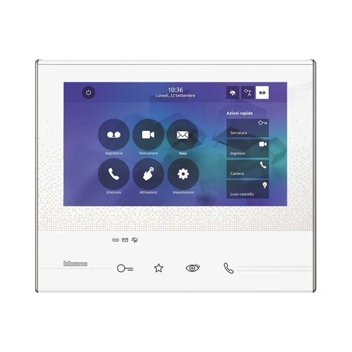 Visiophone en inox - 344622 - Bticino - blanc / encastrable / d'extérieur