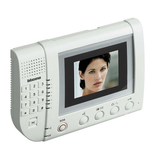 Visiophone blanc - 321011 - Bticino - encastrable / d'intérieur / à écran couleur