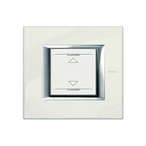 Interrupteur pour volet roulant - H4651M2 - Bticino - bouton poussoir / encastré / double