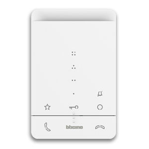 Interphone audio blanc - 100A16E - Bticino - encastrable / d'intérieur / pour contrôle d'accès