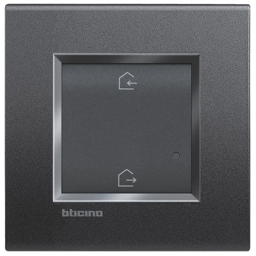 Interrupteur bouton poussoir - L4003CW - Bticino - encastré / classique / carré
