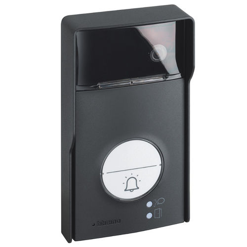 Platine de rue blanc - 343053  - Bticino - noir / gris / résidentiel