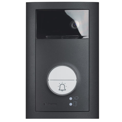 Platine de rue blanc - 343063  - Bticino - noir / gris / résidentiel