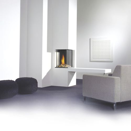 Cheminée à gaz - HONEST - dim\'ora - à encastrer / d'angle / à foyer fermé