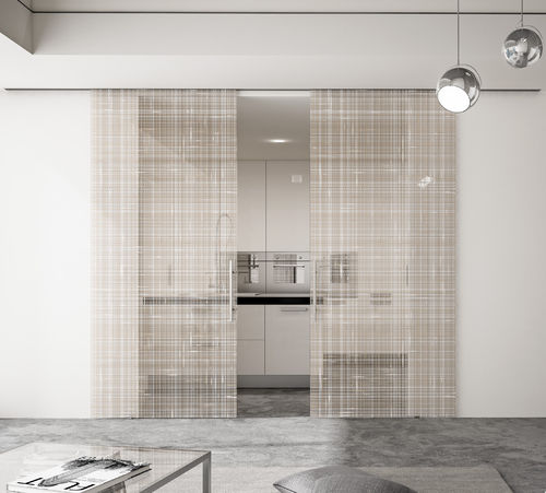 Porte d'intérieur - RIFLESSI - Otcdoors - en verre trempé / coulissante / contemporaine