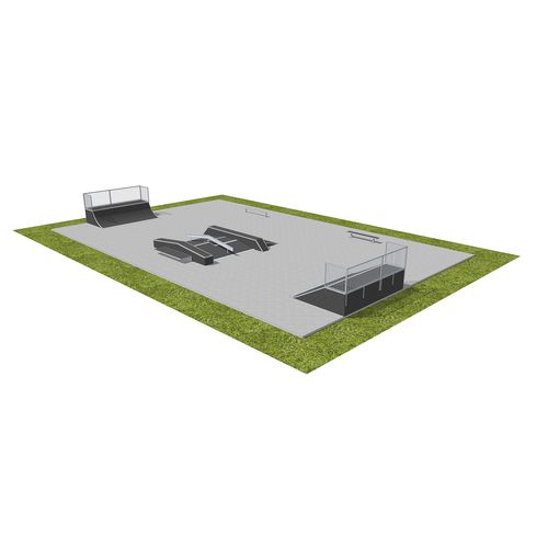 Skatepark en bois - MODULAR : 390213 - Techramps - modulable