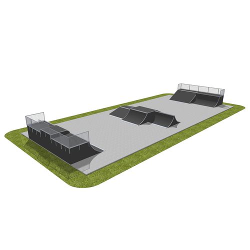 Skatepark en bois - MODULAR : 071218 - Techramps - modulable