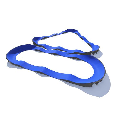 Pumptrack mobile - PUMPTRACK : CONFIGURATION 3 - Techramps - modulable / pour bikeparks / pour skatepark