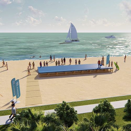 Skatepark type wave - WAVEPARK : W3 - Techramps - en composite