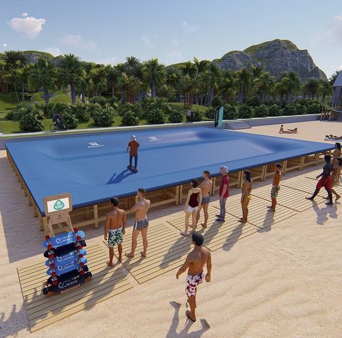 Bowl pour skatepark en composite - WAVEPARK : W10 - Techramps - type wave