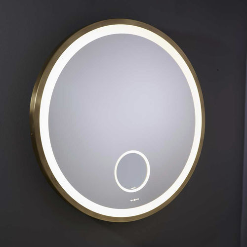 Miroir de salle de bain en bronze - MOON BRS - MONTELEONE - mural / pour hôtel / pour chambre d'hôtel