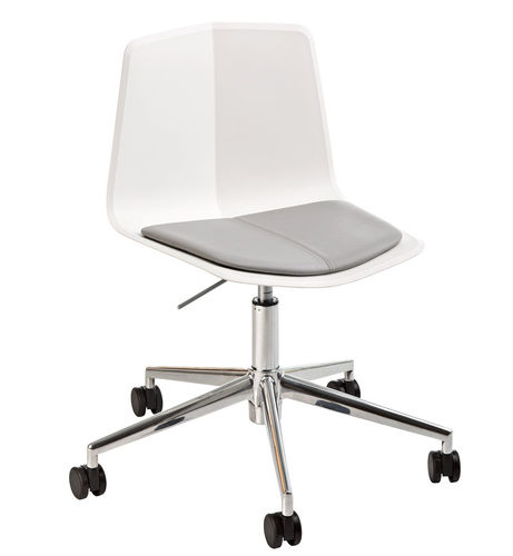 Chaise contemporaine - STRATOS - MAXDESIGN - d'intérieur / en tissu / en chêne