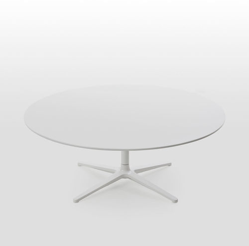 Table basse contemporaine - PLATO - MAXDESIGN - en MDF / en aluminium / ronde