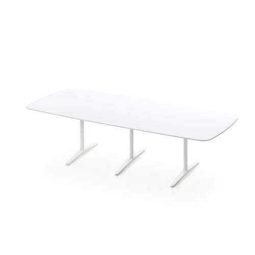 Table à manger contemporaine - PLATO  - MAXDESIGN - en MDF / en aluminium / rectangulaire