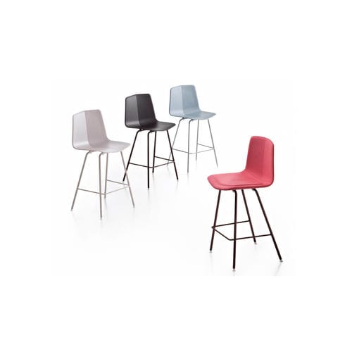 Chaise de bar contemporaine - STRATOS  - MAXDESIGN - d'intérieur / en tissu / en cuir
