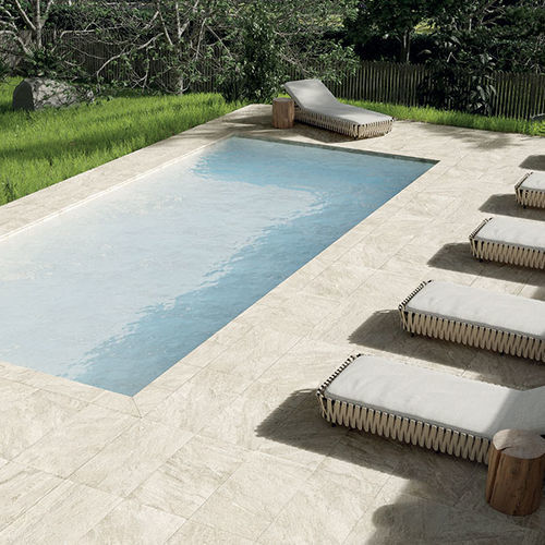 Carrelage en grès cérame - QUARTZ - CASTELVETRO - finition naturelle / d'extérieur / de jardin