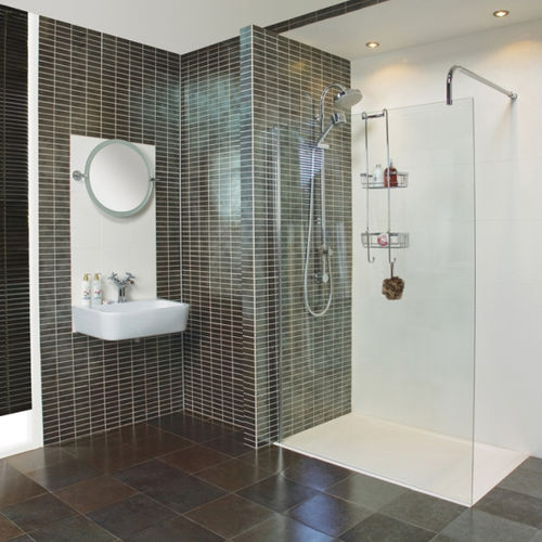 Paroi de douche fixe - COLLAGE: CSP1213S - Roman - sans cadre
