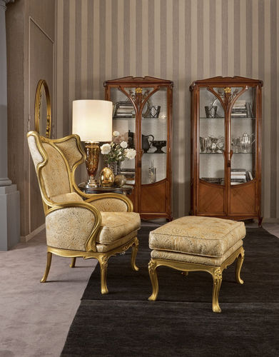 Fauteuil de style - LIBERTY - MEDEA - en tissu / à oreilles / bergère